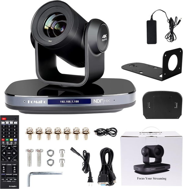 FoMaKo 60FPS 4K NDI PTZ Camera